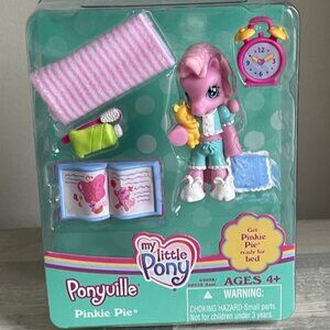NEW NIB MLP My Little Pony Ponyville Bed Pinkie Pie Blanket Clock Vintage 2008